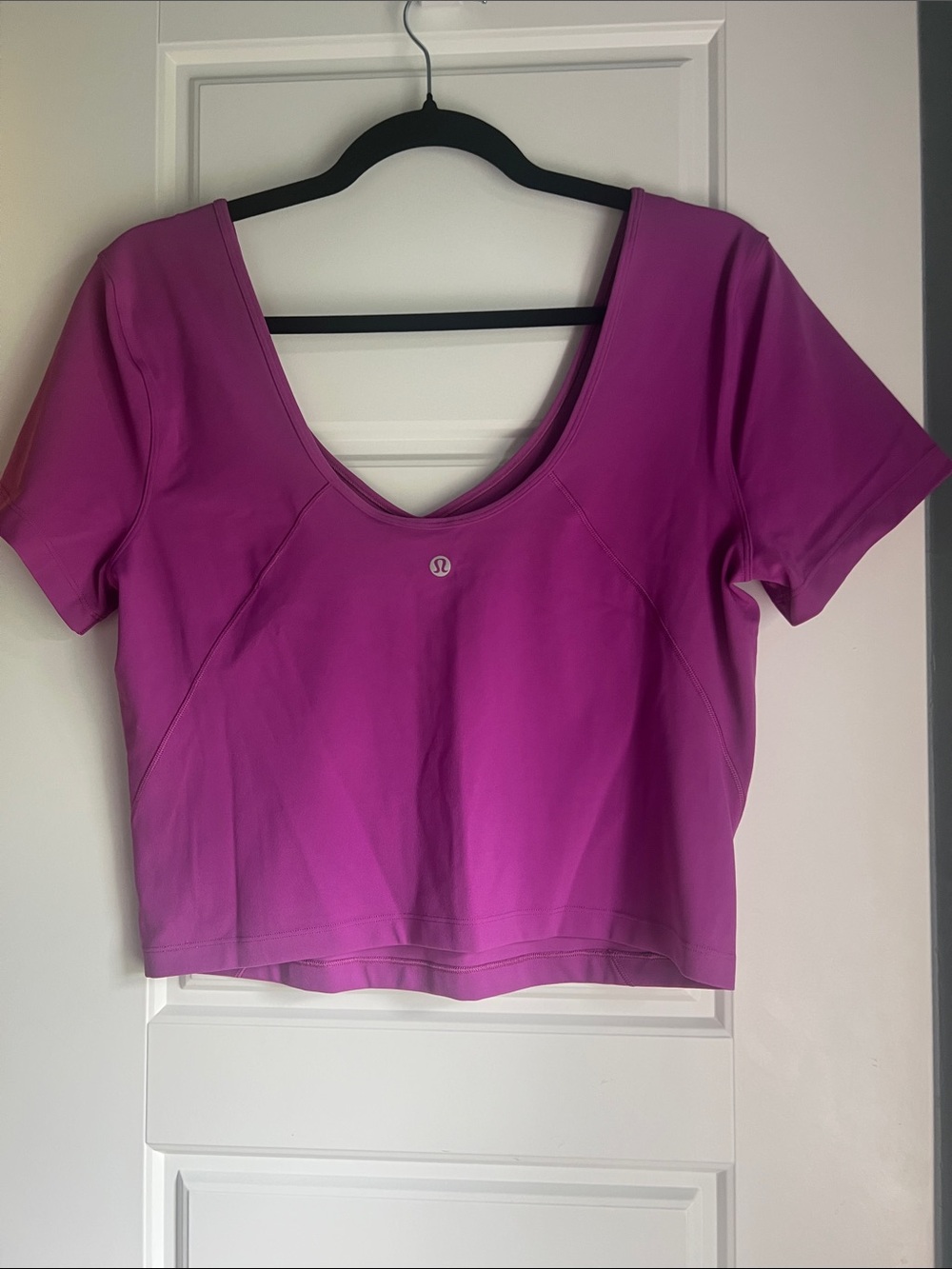 lululemon athletica Women's align t-shirt Crop Top in Magenta Purple